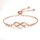 Esme | Adjustable Rose Gold Infinity Bracelet