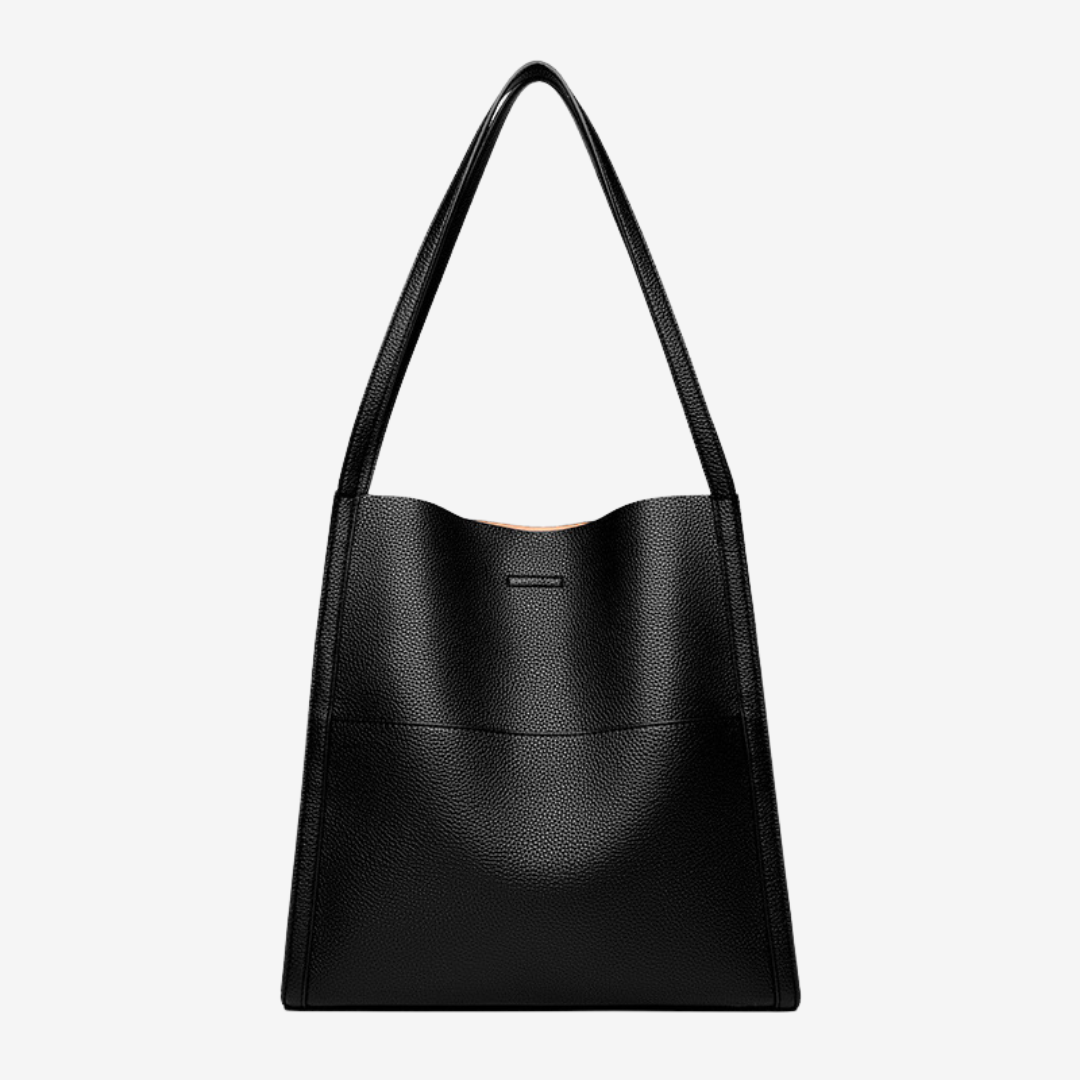 Structured Leather Shoulder Bag