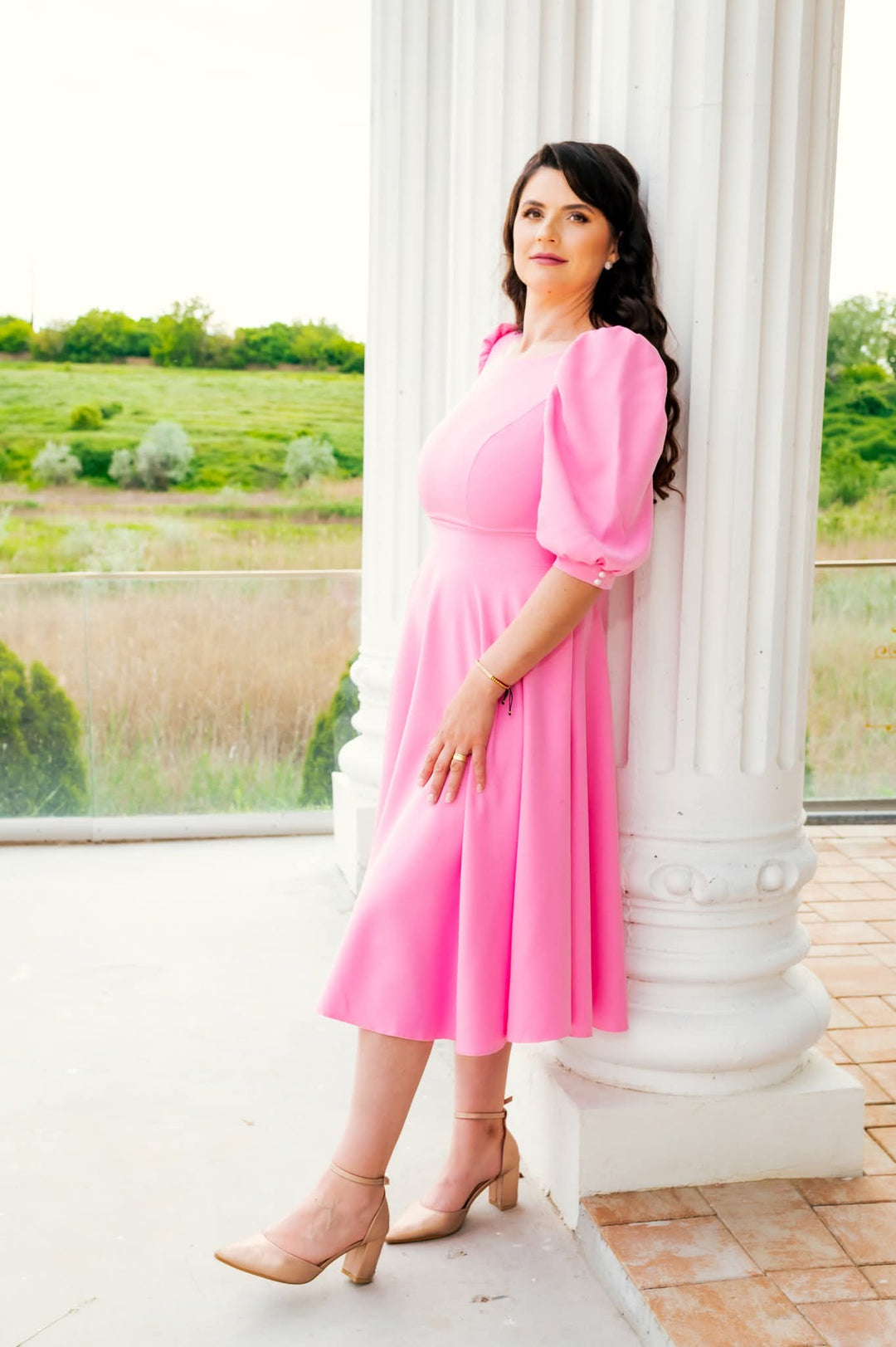 ELEANOR | ELEGANT MIDI OCCASION DRESS