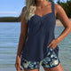 BEATRICE | STRIPED TANKINI SET WITH BEACH SHORTS
