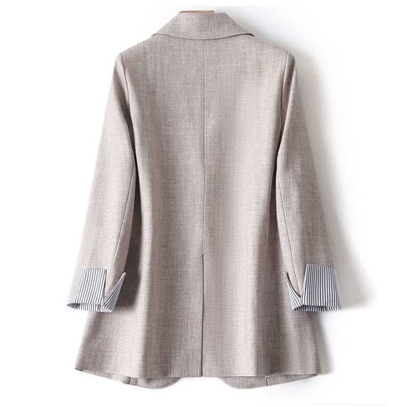 CATHERINE | TAILORED ONE-BUTTON BLAZER WITH LAPEL COLLAR