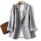 CATHERINE | TAILORED ONE-BUTTON BLAZER WITH LAPEL COLLAR