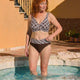 BEATRICE | DIAMOND-PATTERN TWO-PIECE BIKINI WITH SHAPED BUST