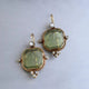 Nina | Vintage Green Crystal Earrings