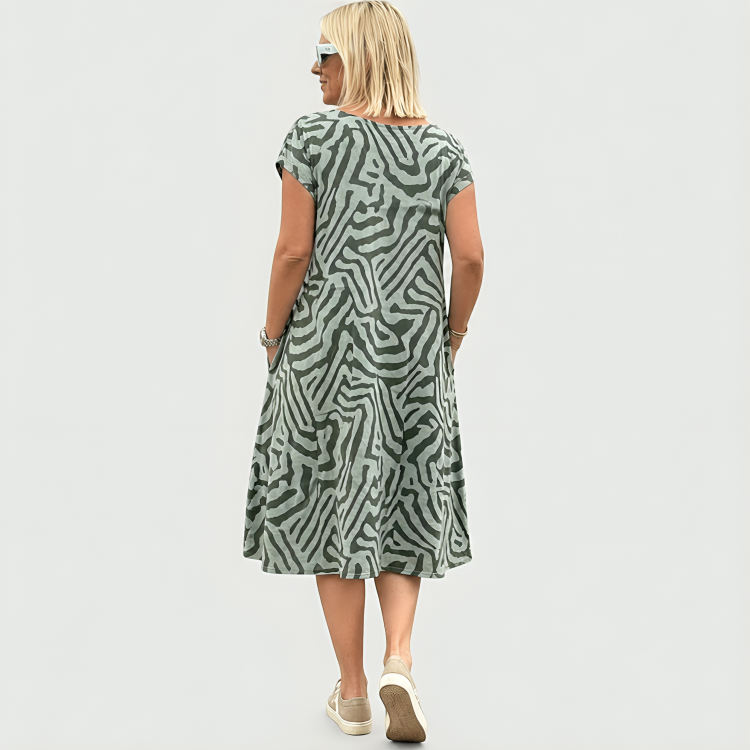 Patricia | Printed Summer Midi Dress