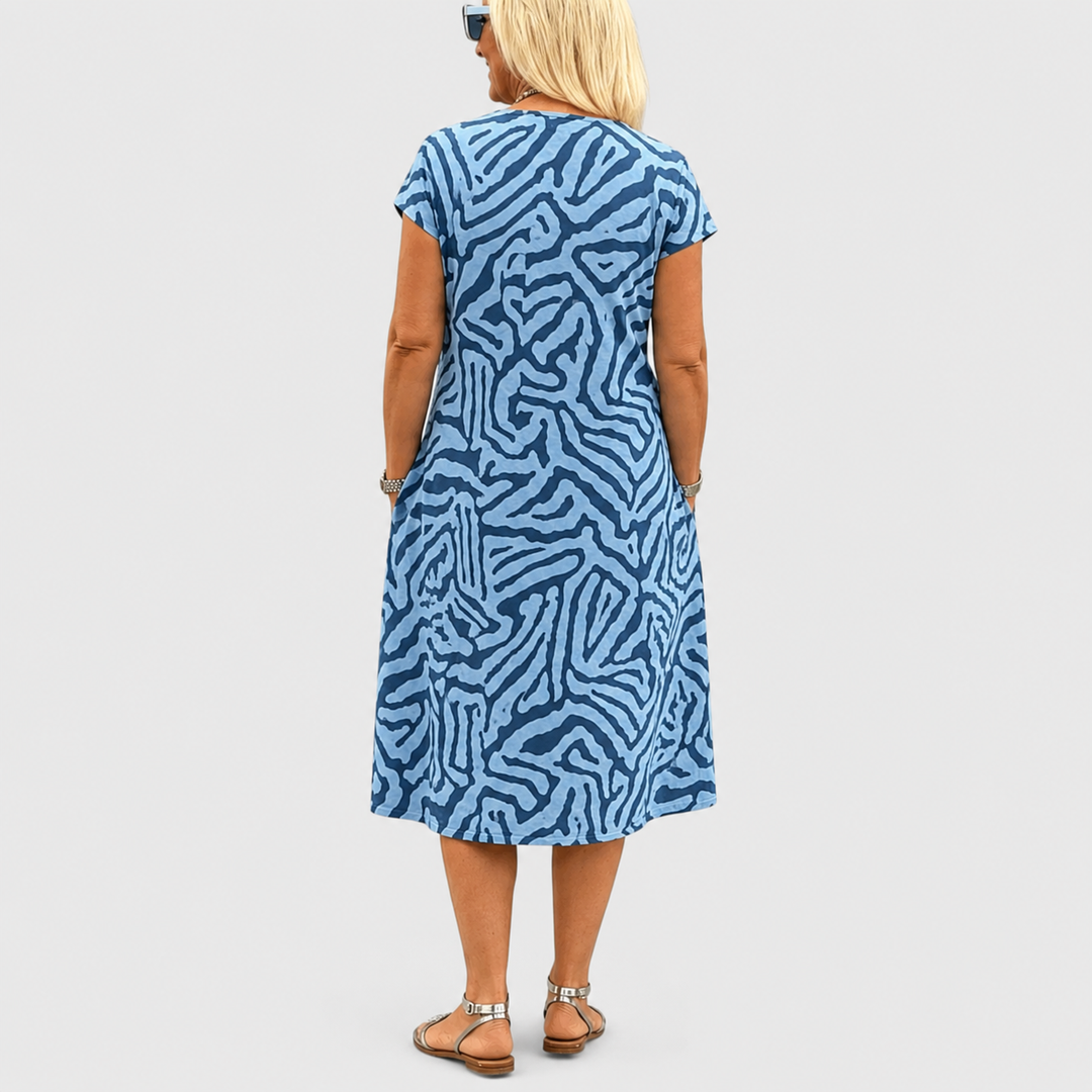 Patricia | Printed Summer Midi Dress