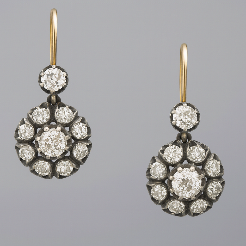 Geraldine | Vintage Gemstone Drop Earrings