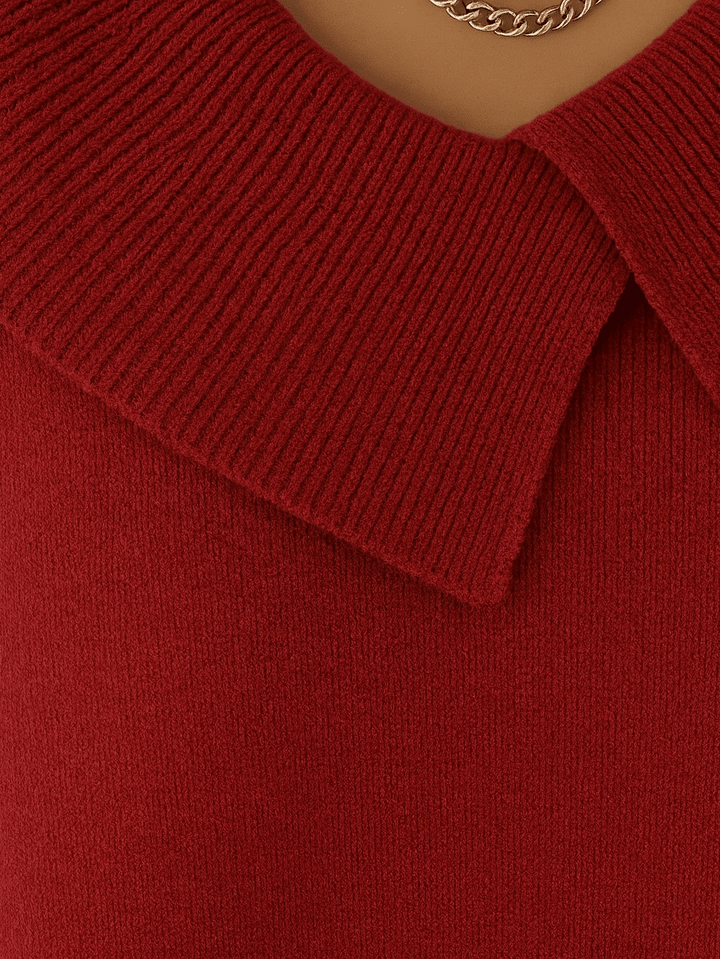 Damhnait | Warm Pullover with Soft Collar