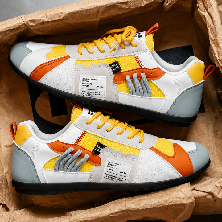 ALASTAIR | RETRO COLOUR-BLOCK TRAINERS