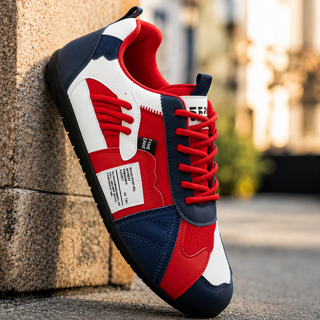 ALASTAIR | RETRO COLOUR-BLOCK TRAINERS
