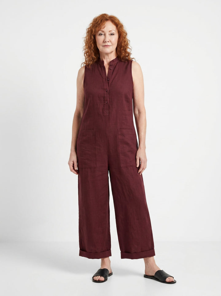 ORLAITH | SLEEVELESS WIDE-LEG JUMPSUIT