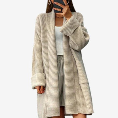 MARGARET | OVERSIZED LONG-SLEEVE CARDIGAN WITH LARGE POCKETS