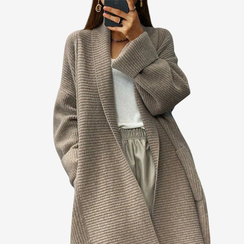 MARGARET | OVERSIZED LONG-SLEEVE CARDIGAN WITH LARGE POCKETS