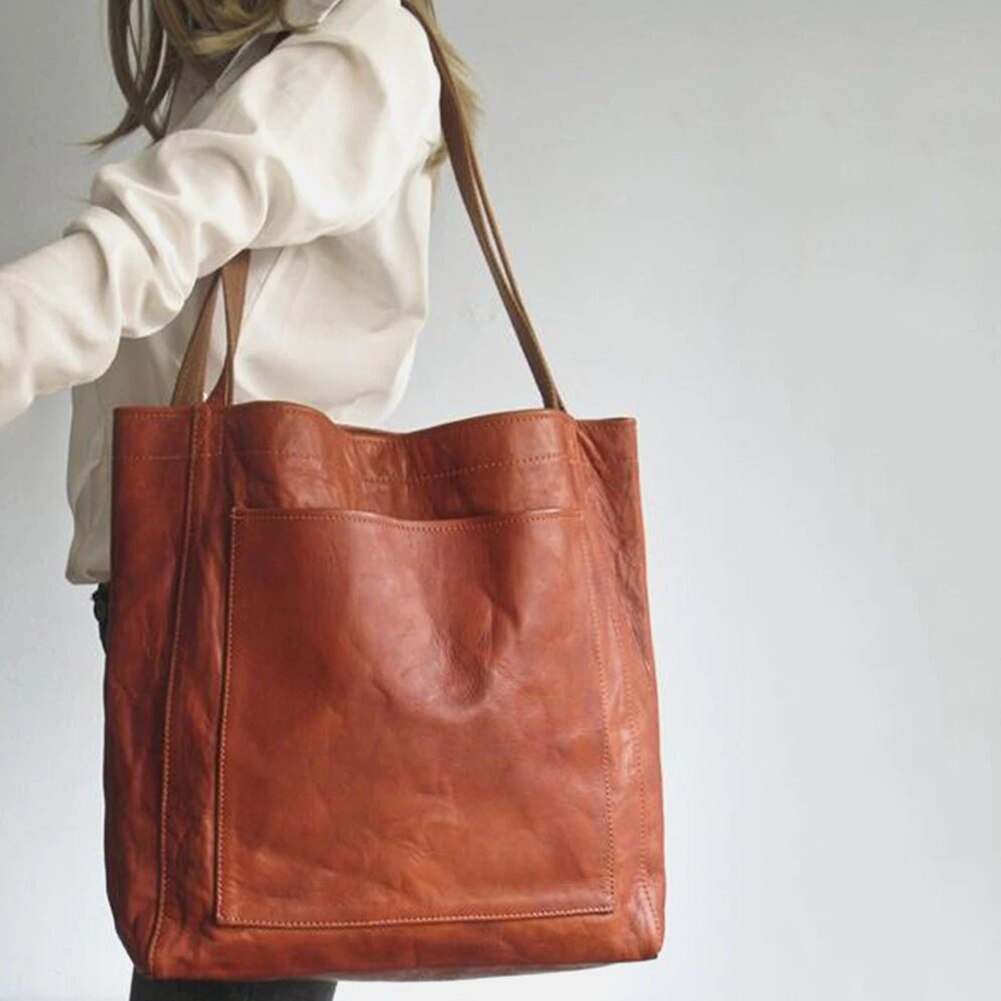 Everyday Shoulder Bag with Multiple Pockets