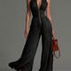SIOFRA | ELEGANT PLEATED CHIFFON TROUSER SET