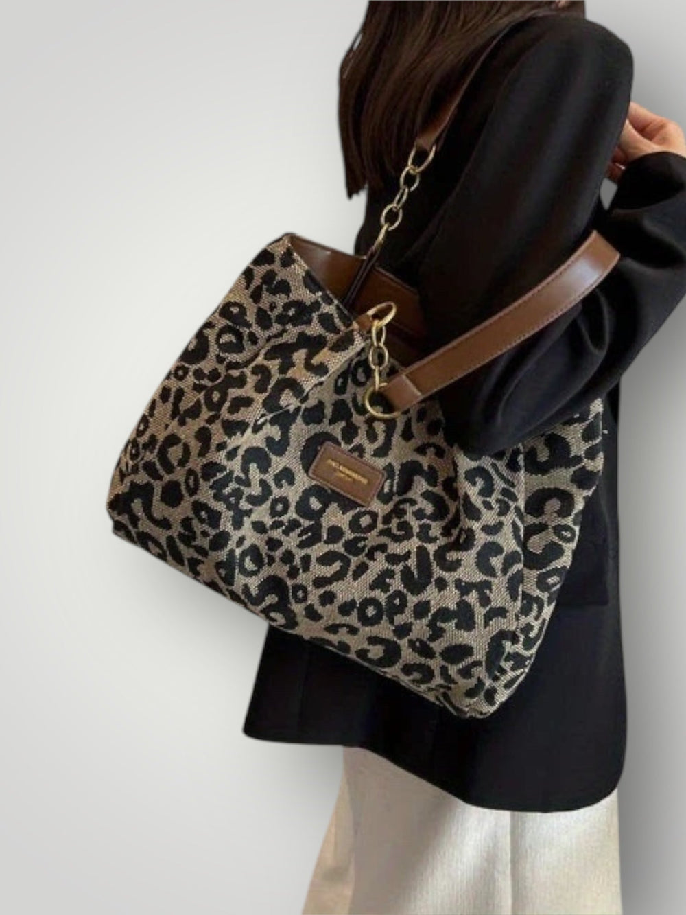 Leopard Print Tote Bag