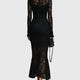 Constance | Elegant Lace Fishtail Maxi Dress