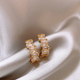 Gabriella | Gold Earrings with Sparkling Zirconia