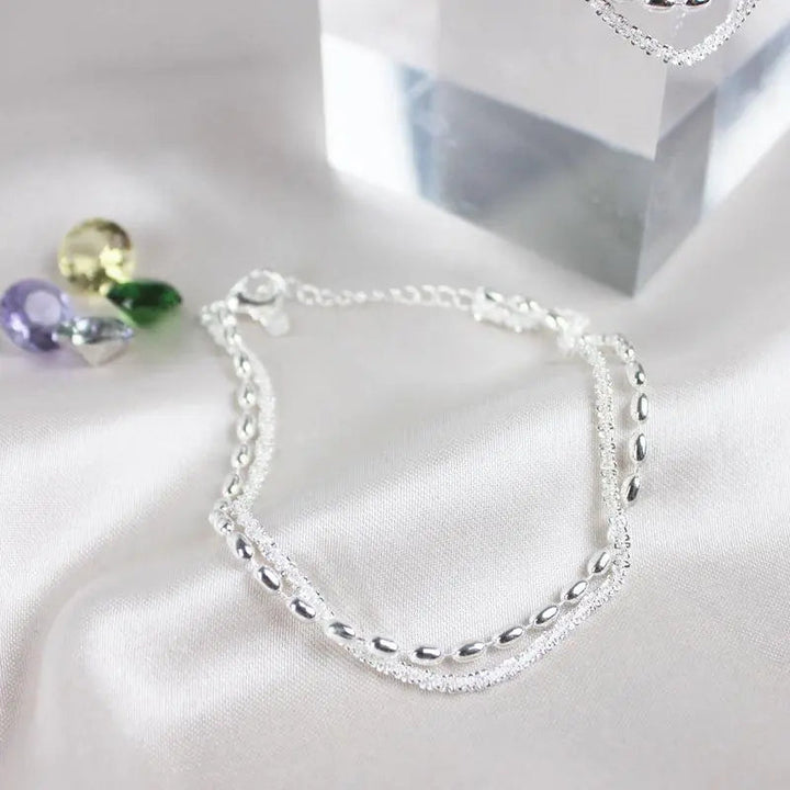 Lavinia | Silver Bracelet Set with Zirconia Stones