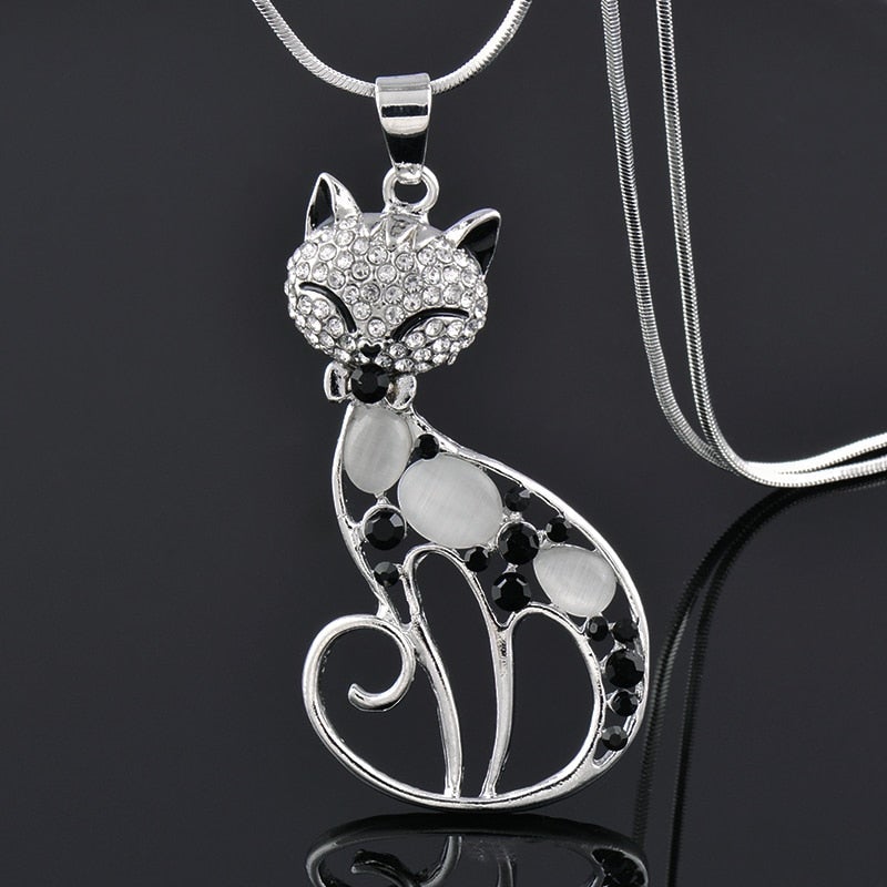 Kitty | Sterling Silver Love Cats Pendant
