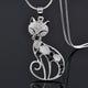 Kitty | Sterling Silver Love Cats Pendant