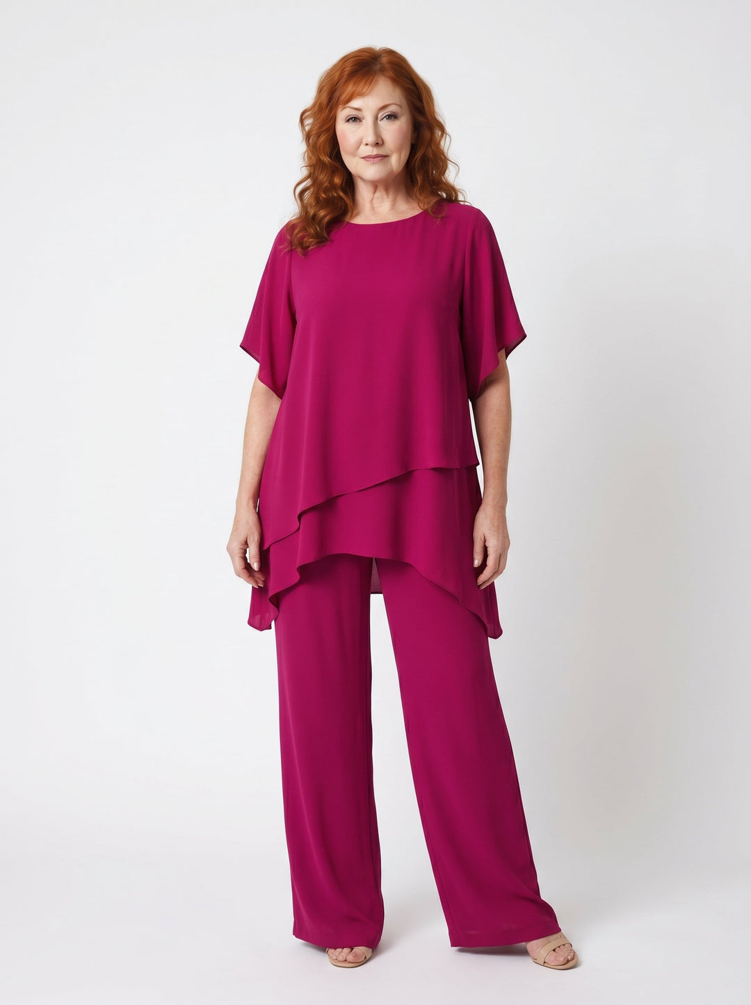 SORCHA | ELEGANT CHIFFON TOP & TROUSER SET