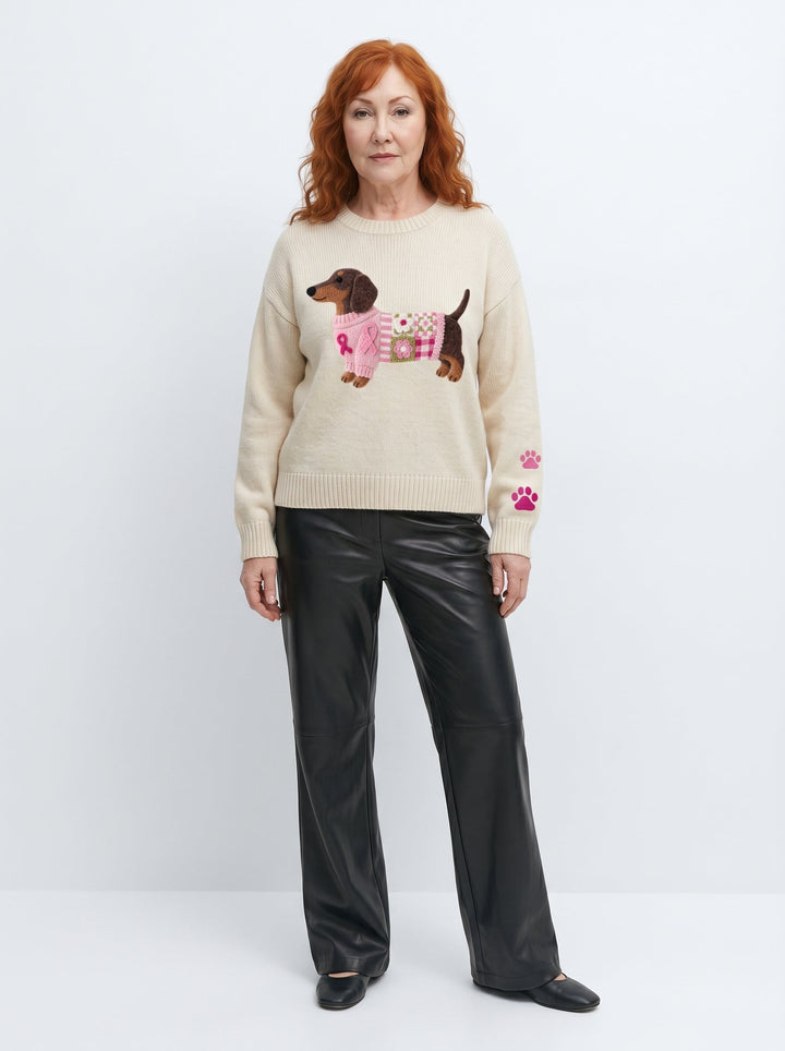 CLODAGH | SOFT KNIT DACHSHUND PULLOVER