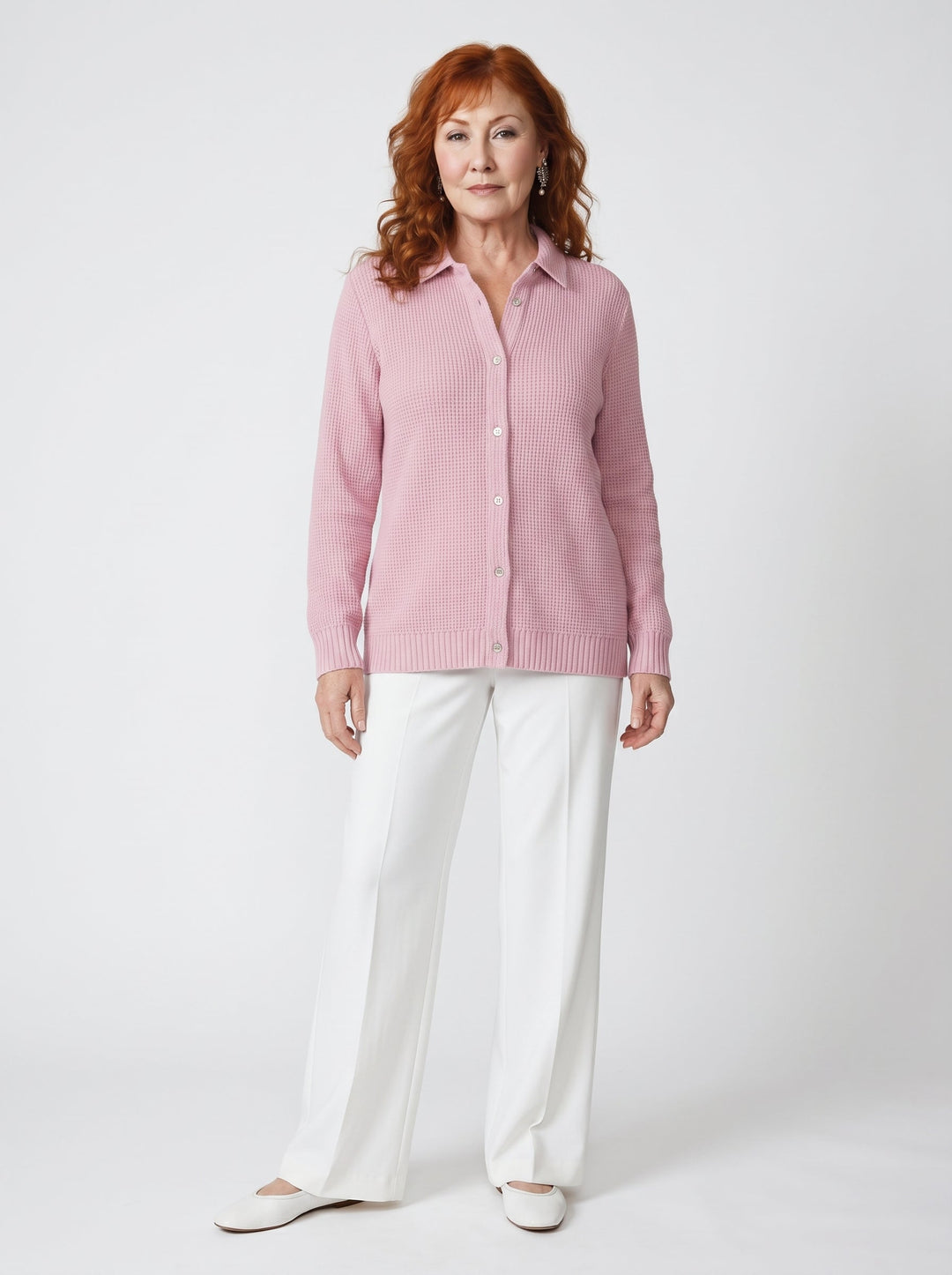 GRÁINNE | ELEGANT TEXTURED KNIT CARDIGAN