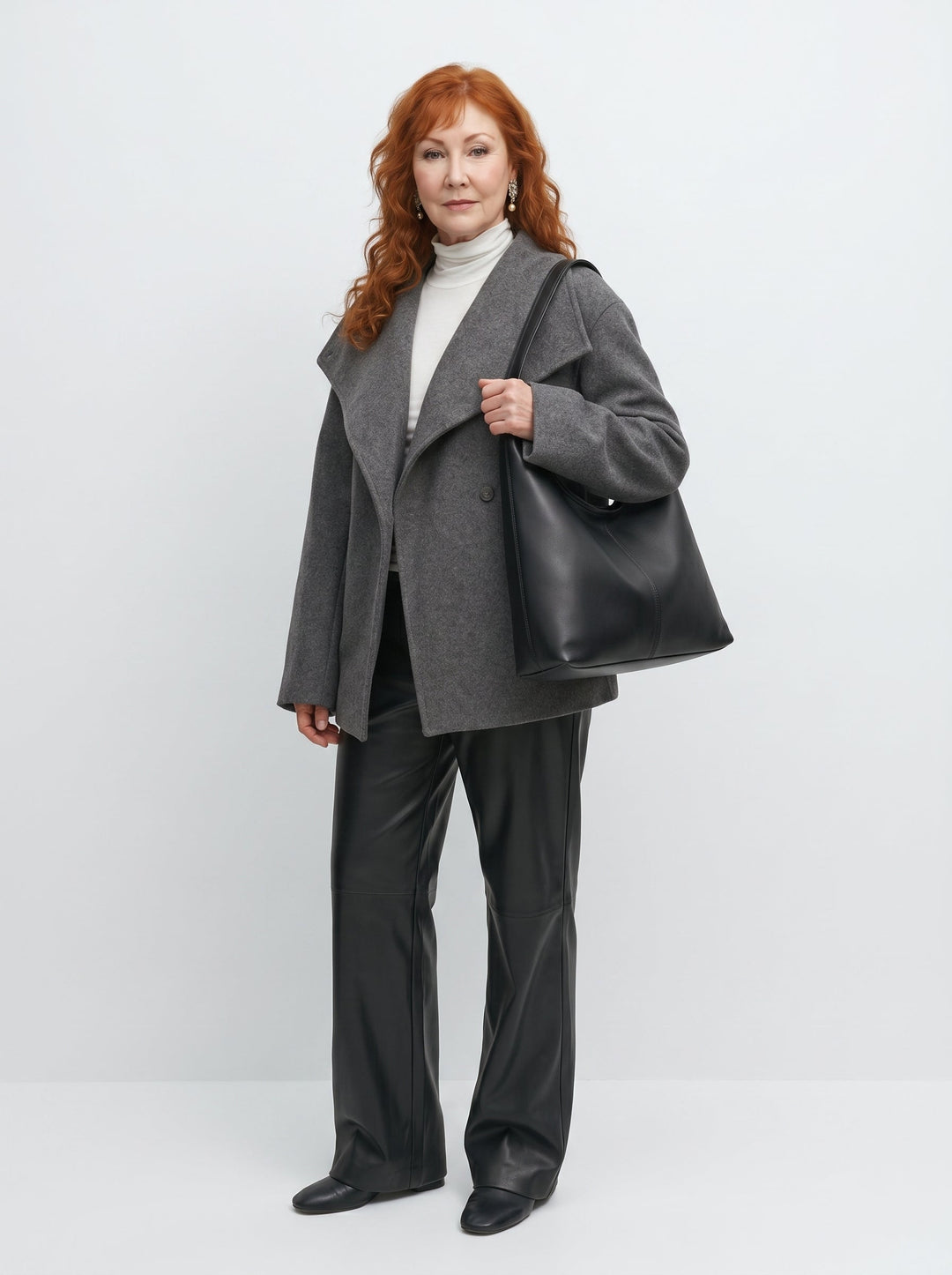 SADHBH | ELEGANT LEATHER HOBO SHOULDER BAG