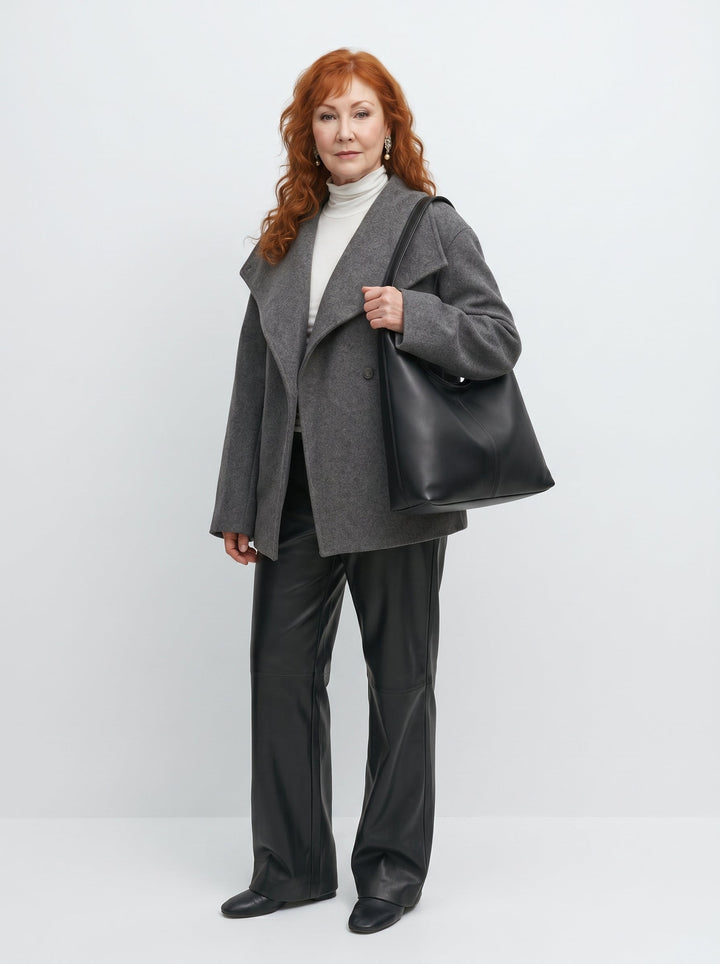 SADHBH | ELEGANT LEATHER HOBO SHOULDER BAG