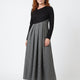 SIOBHÁN | CONTRAST PLEATED MAXI DRESS