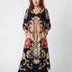 SÉIBHRA | ORNATE FLORAL MAXI DRESS