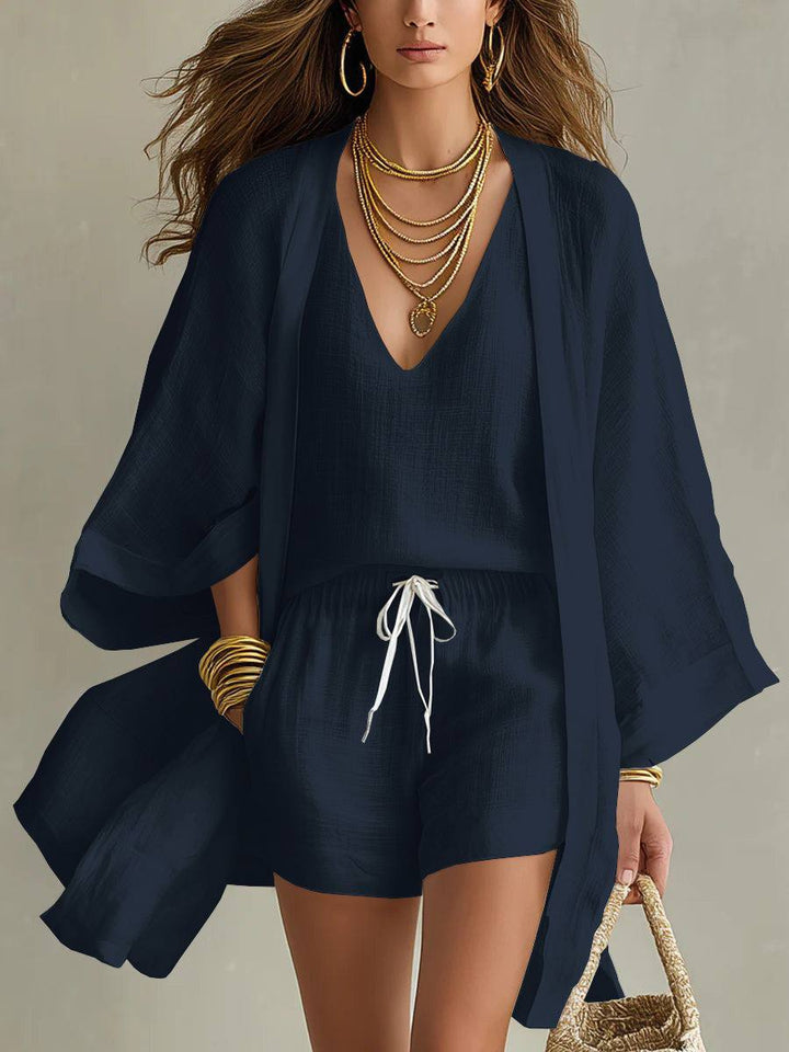 DOROTHEA | THREE-PIECE LINEN CO-ORD SET