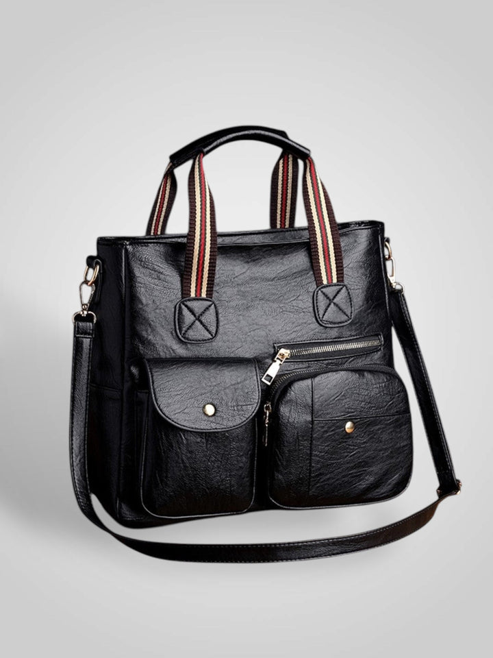 Leather Retro Bag with Removable Straps