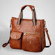 Leather Retro Bag with Removable Straps