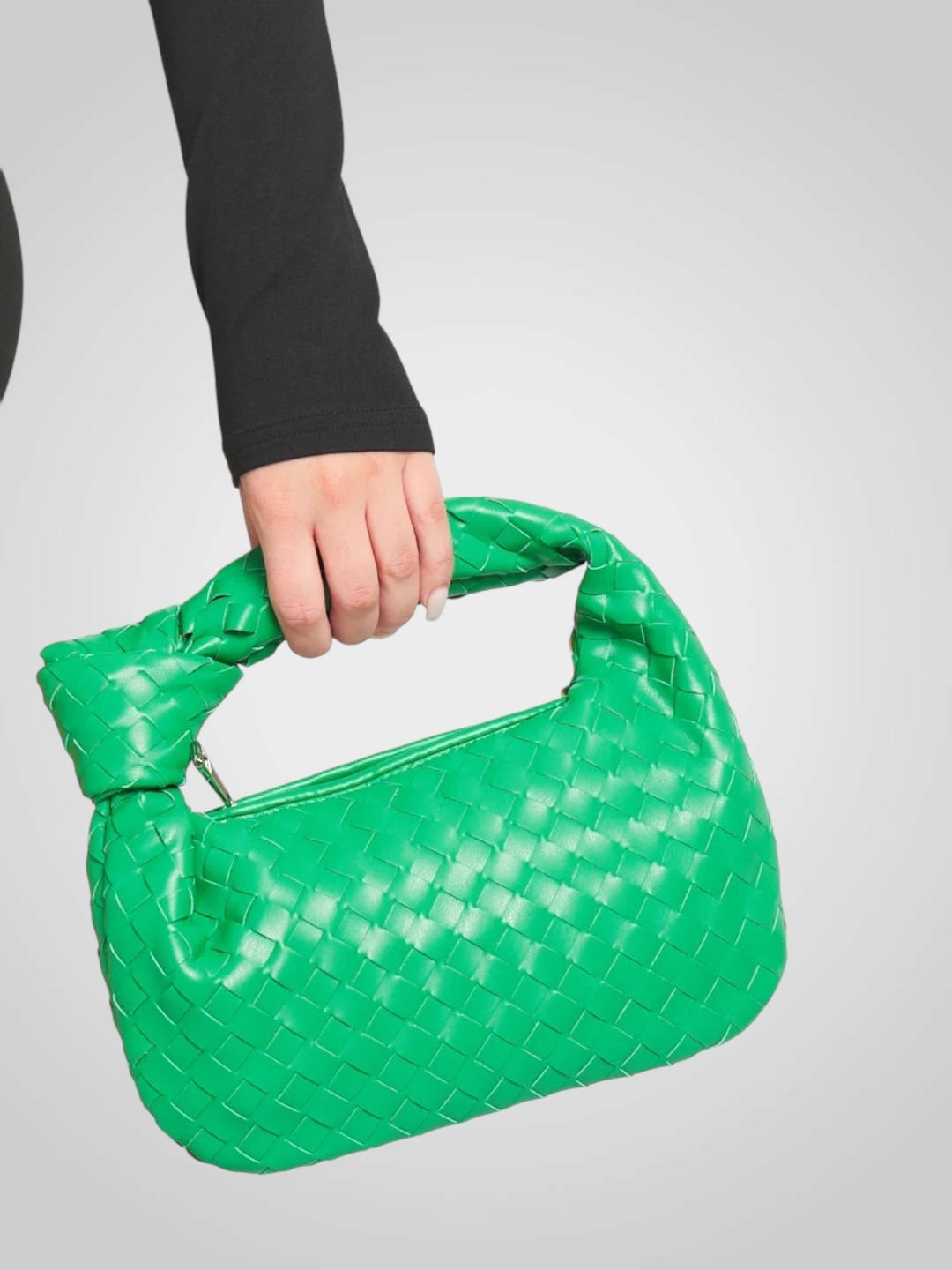 Woven Knot Handle Mini Bag