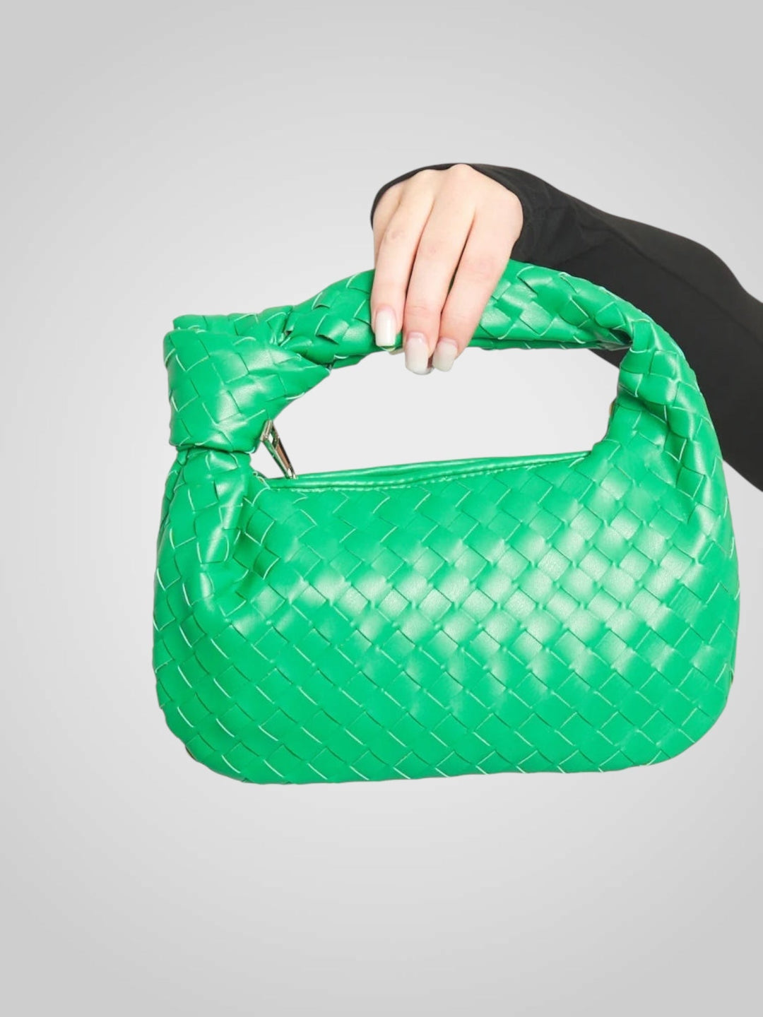 Woven Knot Handle Mini Bag