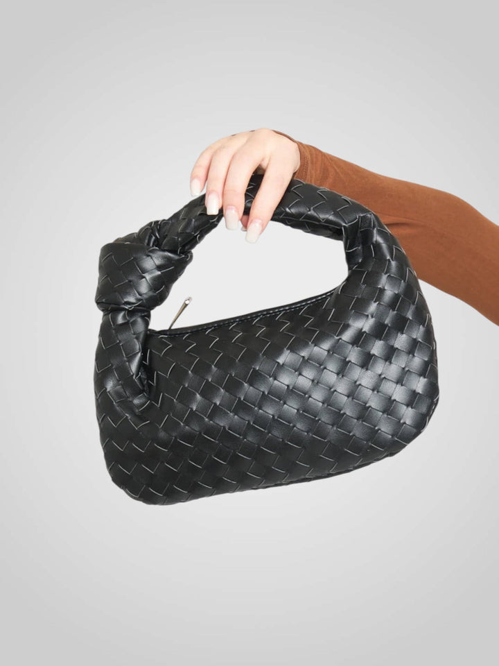 Woven Knot Handle Mini Bag