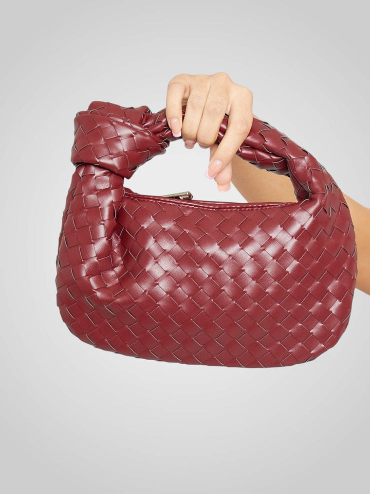 Woven Knot Handle Mini Bag