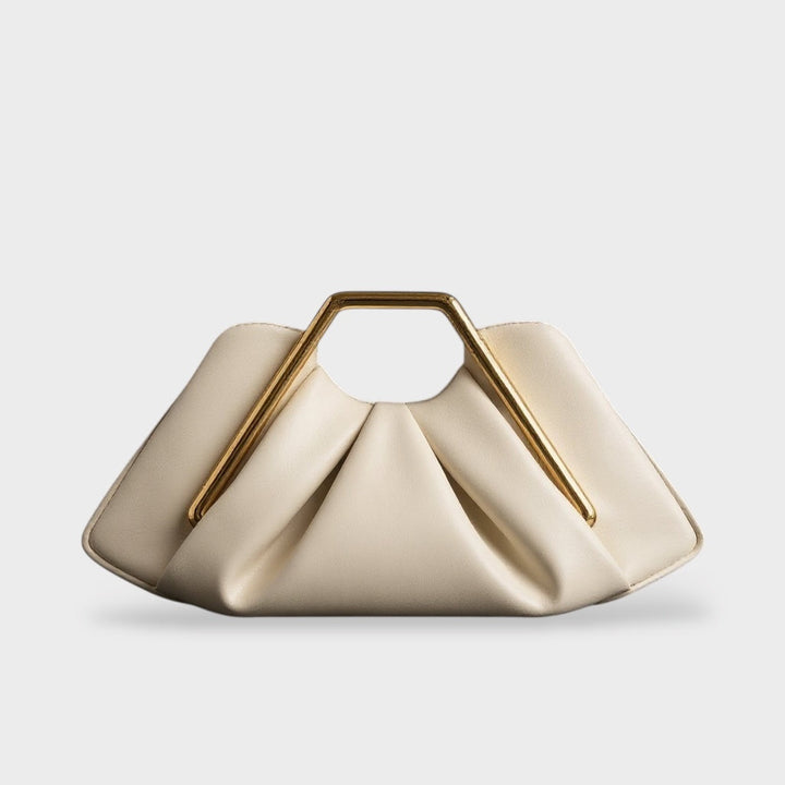 Origami-Fold Clutch with Gold Handle
