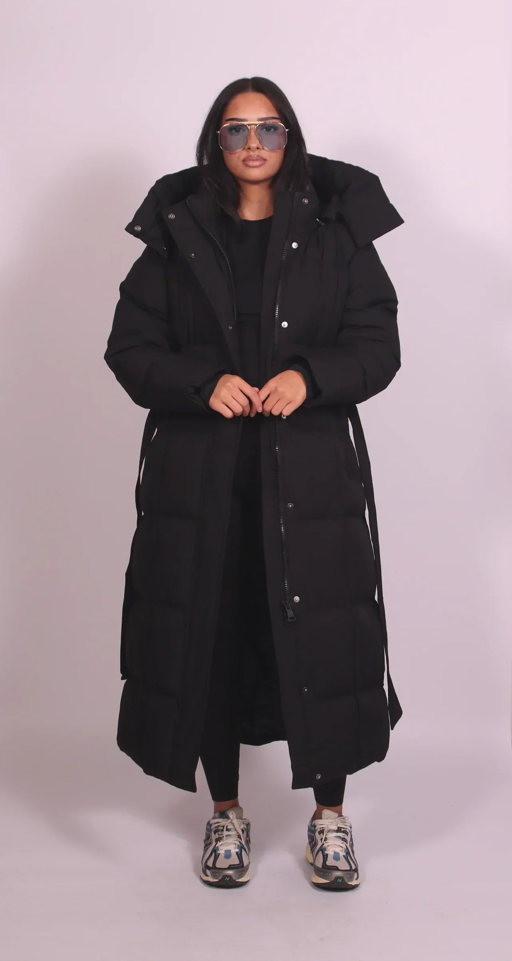 CLARA | LONG BELTED PUFFER COAT