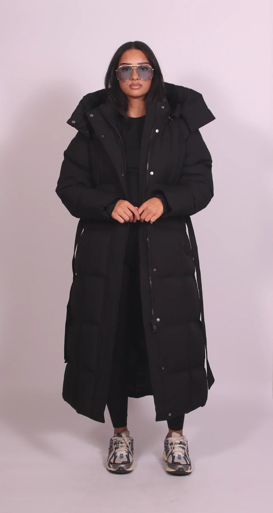 CLARA | LONG BELTED PUFFER COAT