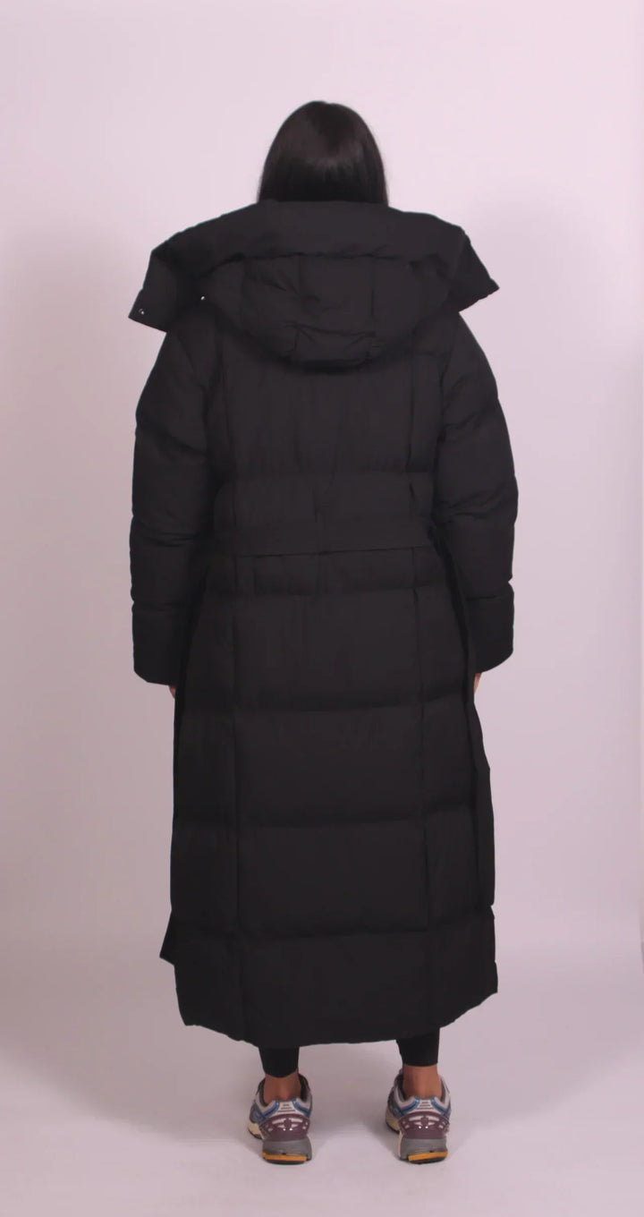 CLARA | LONG BELTED PUFFER COAT