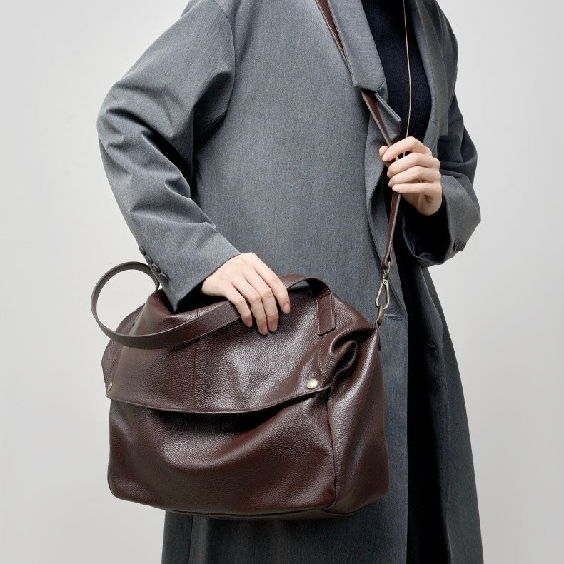 Minimalist Leather Tote Bag