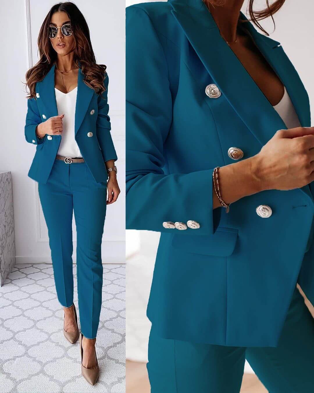 CHARLOTTE | TAILORED TWO-PIECE BLAZER ENSEMBLE