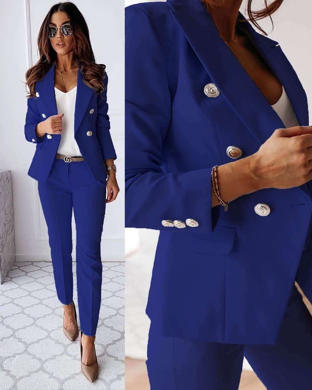 CHARLOTTE | TAILORED TWO-PIECE BLAZER ENSEMBLE