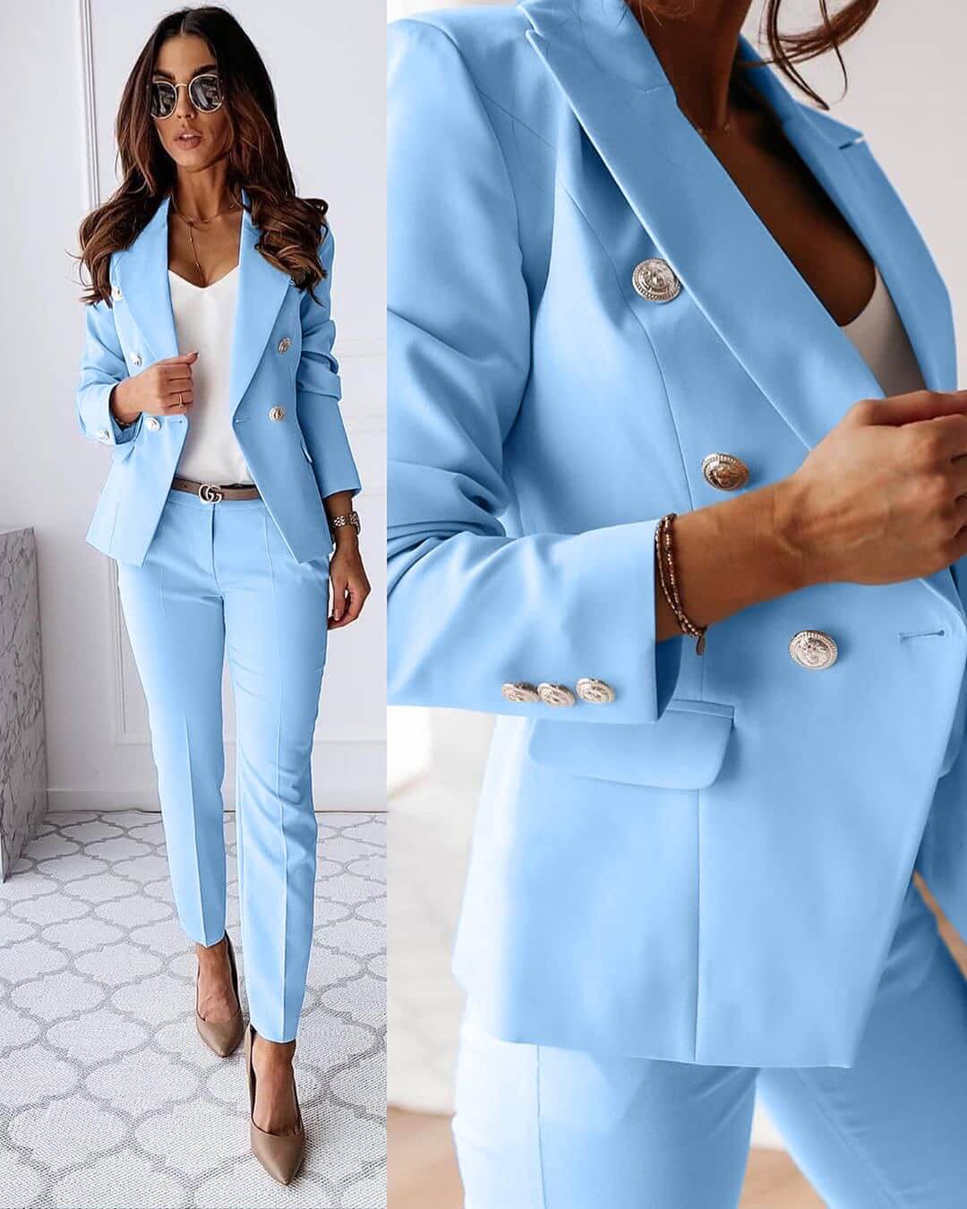 CHARLOTTE | TAILORED TWO-PIECE BLAZER ENSEMBLE