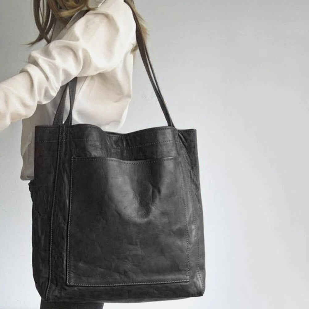 Everyday Shoulder Bag with Multiple Pockets