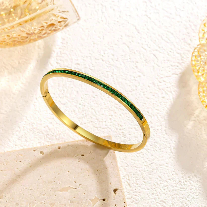 Gillian | Green and Gold Bracelet