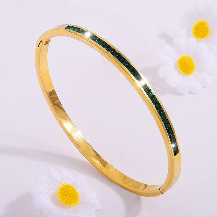 Gillian | Green and Gold Bracelet
